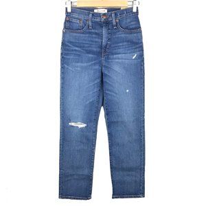 Madewell High Rise Cropped Classic Straight Jeans